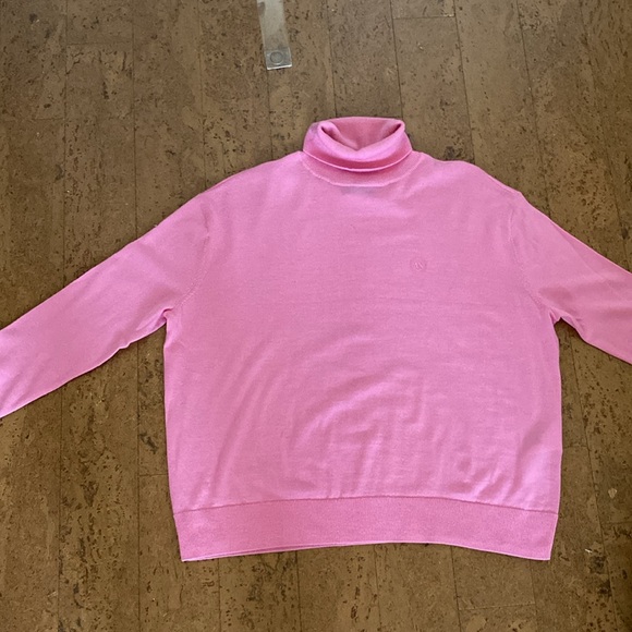 A/X Armani Exchange 100% Merino wool! Lightweight pink turtleneck! Size Medium - Picture 9 of 16